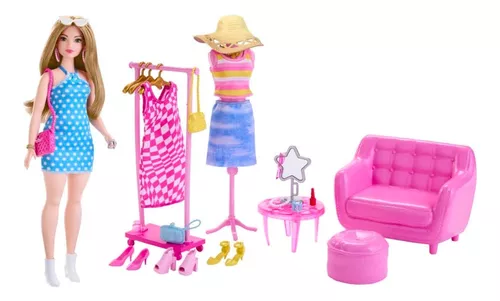 Conjunto 4 Barbie Mattel Roupas Estilosas