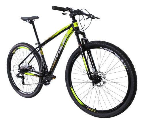 Bicicleta Aro 29 Trust - 24 Vel. Cambios Shimano Cor Preto/amarelo Tamanho Do Quadro 21