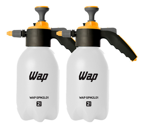 Kit 2x Pulverizador Manual 2 Litros Wap Com Bomba Compressão