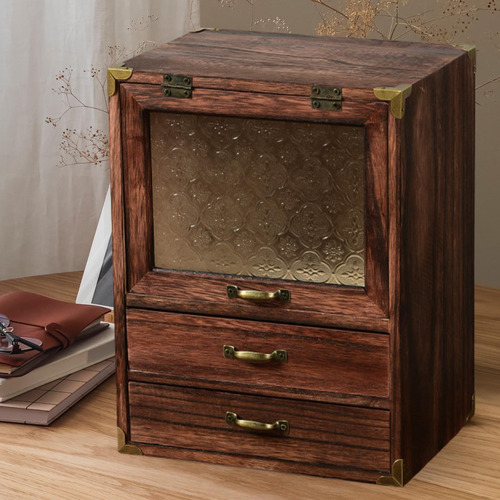 Organizador De Maquillaje Con Cajón, Caja De Estilo A