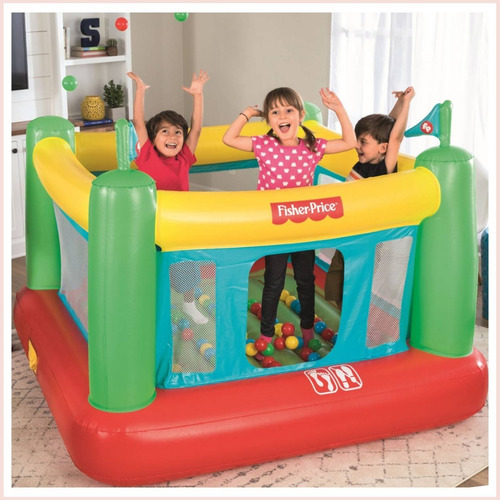Brincolín Fisher Price Bomba Integrada Brinca Brinca Inflabe