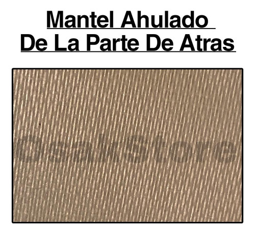 Mantel Rectangular Plateado 1.40m X 1m