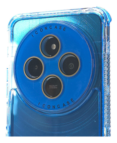 Funda 3 En 1 Para Redmi 14c Case Protector 360 Uso Rudo Rainbow Dream - Azul Redmi 14c