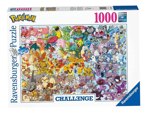 Rompecabezas Puzzle Ravensburger Pokemon Challenge 1000 Pz