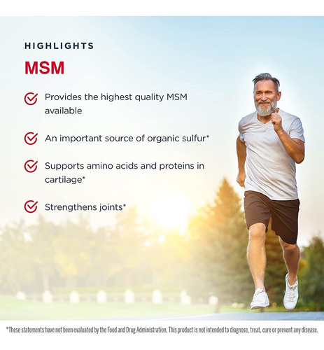 Imagem 6 de 8 de Msm 1000mg Methyl Sulfonyl Methane Enxofre Orgânico 200 Caps