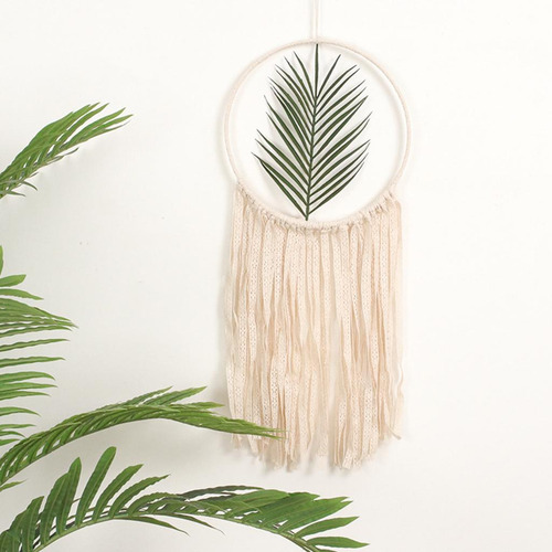 Macramé Dream Catche Tejido Boho Colgante De Pared Borlas
