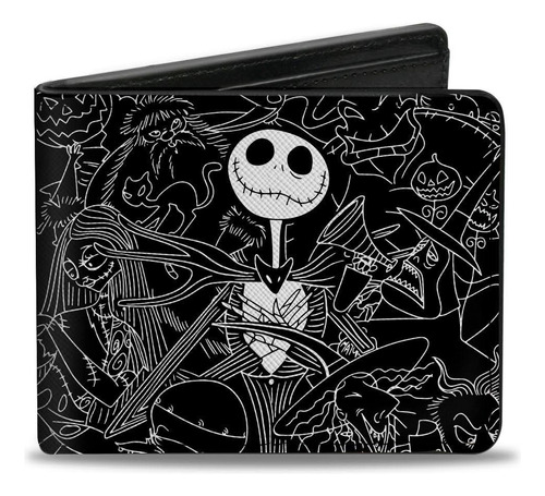 Cartera Disney - El Extraño Mundo De Jack Color Negro