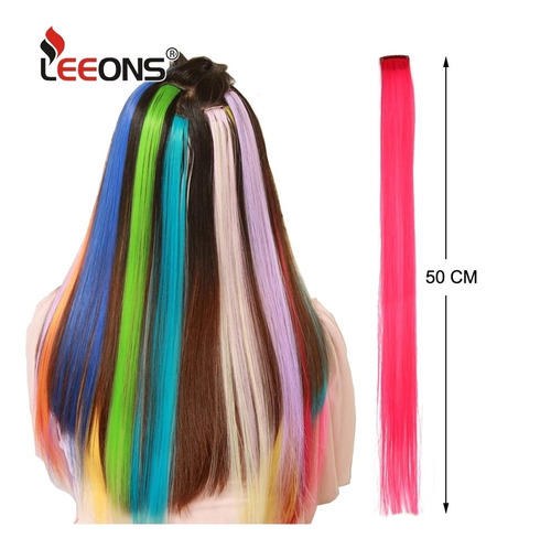 2 Extensiones Sintetico Fantasia Halloween Fiesta Con Clip