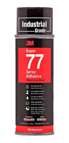 Aerosol Spray Adhesivo Pegamento Super 77 3m - Tubo 467 Gr.