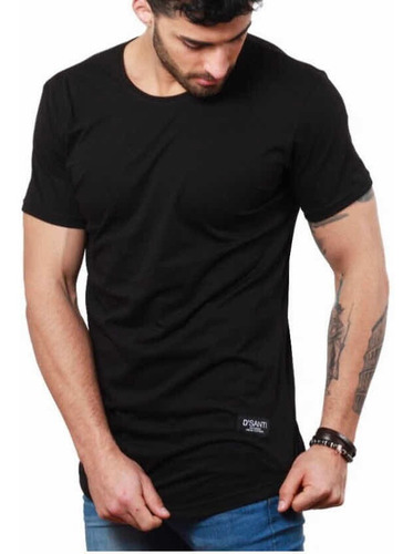 Polera Long Fit Negra