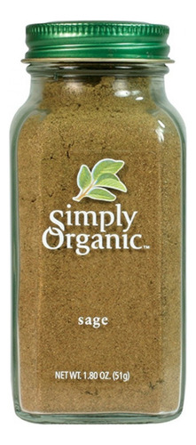 Simply Organic Salvia Organica Sage 40g Se