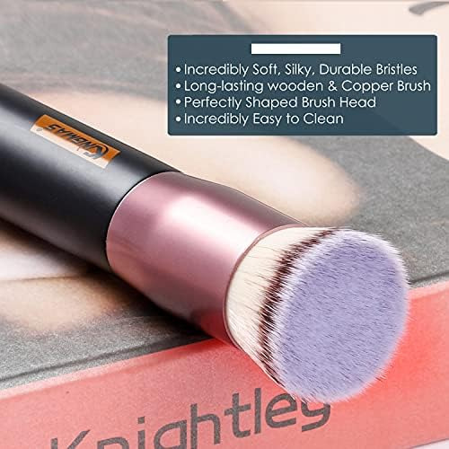 Kingmas Brocha De Base Plana, Brocha De Maquillaje Kabuki Pr