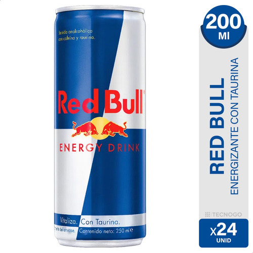 Red Bull Energizante Lata 250 Ml Caja X24 Clasico Bebida
