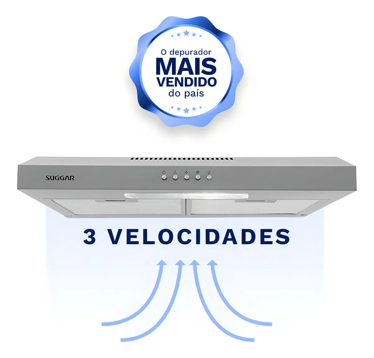 Depurador de Ar Slim 60cm Prata Dps161pr Suggar