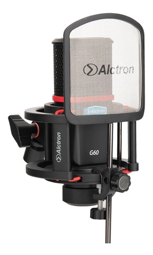 Microfone Condensador Alctron G60 Estúdio C/ Shock Mount Cor Preto