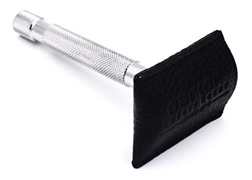 Parker De Piel Auténtica Doble Edge Safety Razor Vaina