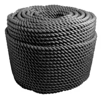 Comprar Kit 10 Metros Cabo Torcido Âncoragem Atracação 8mm Preto