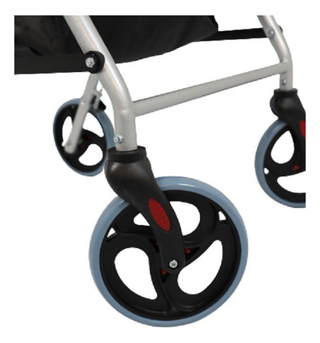 Andador Dellamed D12 de 4 ruedas para adultos con asiento y cesta