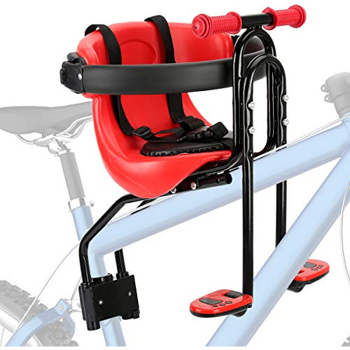 Asiento Rojo Y Negro De Bicicleta Para Ninos 44 Lb -fortop