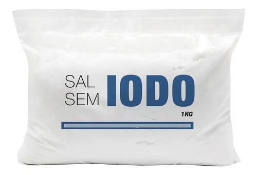 Sal Sem Iodo A Granel - 1kg