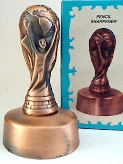 25 Miniaturas Em Metal Taça Copa Do Mundo Apontador De Lápis