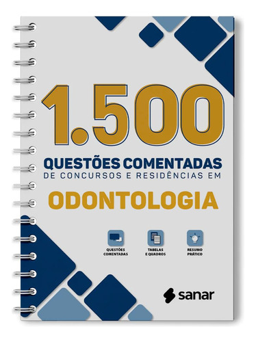 Livro 1.500 Questões Comentadas De Concursos E Residências Em Odontologia, 1ª Edição 2023