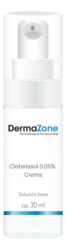 Crema Clobetasol 0.05% 30ml Dermazone Momento de aplicación Noche Tipo de piel Todo tipo de piel