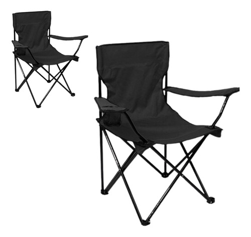 2 X Silla Plegable Playa Camping Pesca Picnic Porta Vaso