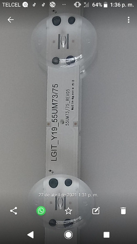 Imagen 1 de 6 de Kid De Tiras Led LG 55un7300