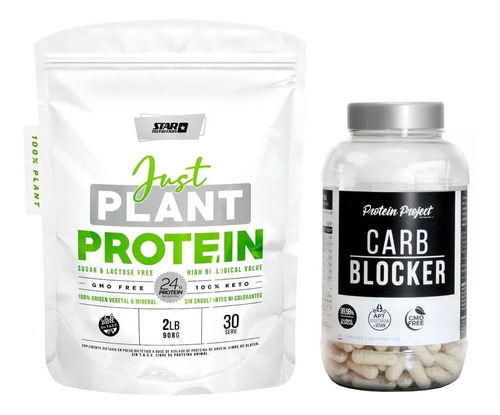 Just Plant Protein 2 Lbs Star Pea Vegan + Carb Blocker