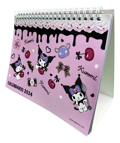 Calendario De Escritorio 2024 Kuromi Sanrio Cookie