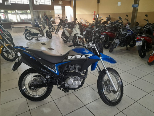 Imagem 3 de 10 de Honda Nxr 160 Bros Esdd Azul 2021