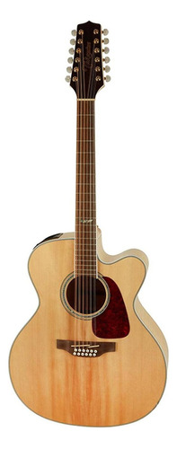 Guitarra Electroacústica Jumbo Gj72ce-12 Nat Takamine. Color Natural Orientación de la mano Diestro