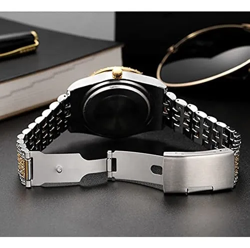Reloj De Diamantes De Cristal Para Hombre, Números Romanos,