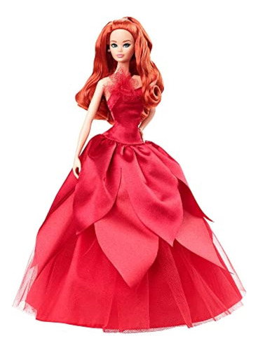 Barbie Signature 2022 Holiday Doll With Red Hair, Collectibl