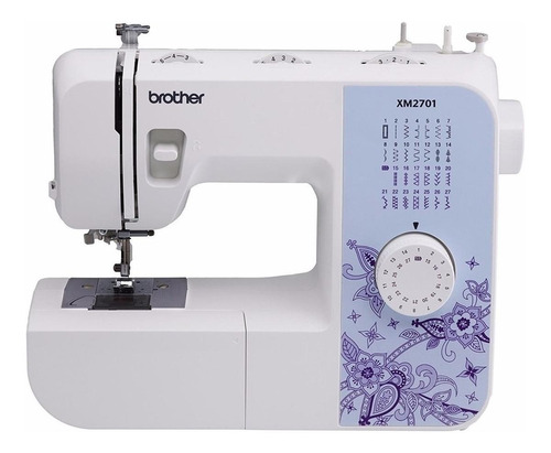 Imagen 1 de 2 de Máquina de coser Brother XM2701 portable blanca 110V