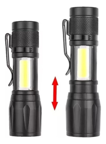 Mini Lanterna Led Tática 3 Modos Recarregável Camping