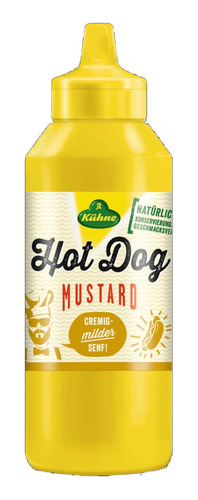 Kuhne Hot Dog Mustard Mostaza Cremosa Para Hotdog 250 Ml