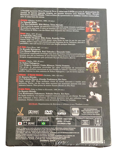 Box 3 Dvds Obras-primas Do Terror 5 Versátil Lacrado