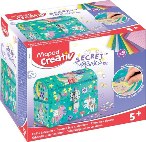 Kit Creativo Mosaicos Maped - Joyero Secreto Color Verde