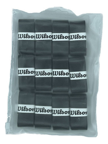 12 Un Overgrip Wilson Pro Soft Seco Tênis Beach Tennis Preto