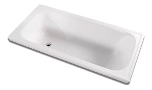 Bañera Lisa Acrilico Reforzada 150x70 Blanca Antiderrame