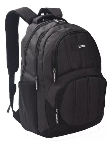Mochila 18 Espalda Portanotebook Urban Mode - 32437 Color Negro Diseño De La Tela Lisa