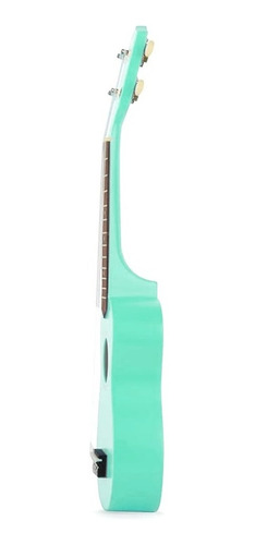 Ukelele Soprano Midiplus De Madera Con Funda Color Verde