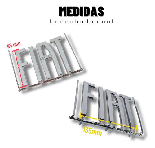 Emblema Grade Fiat Mobi 2021 2022 2023 2024