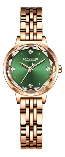 Reloj Languishi D12 Mujer Plateado Acero Inoxidable Oro 