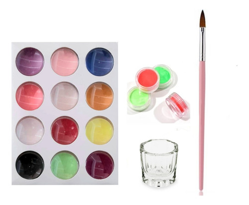 Polvo Acrílico Para Uñas De Colores Sistema Manicure