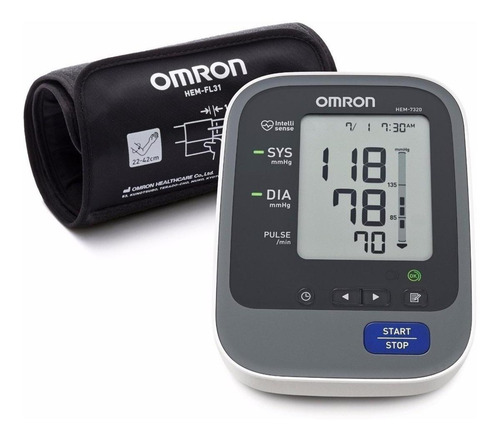 Aparelho Digital De Pressão De Braço Omron Elite+ Hem-7320