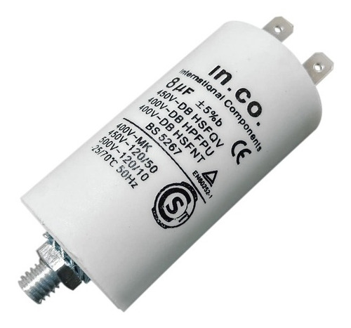 Capacitor De Marcha Lc 8 Mf 450v 50/60hz Lav Drean Family