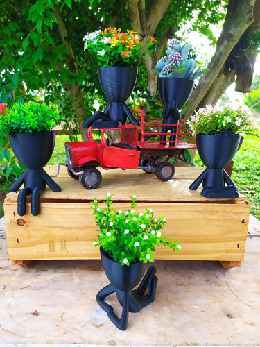 Imagem 8 de 10 de Kit 10 Vasinhos Suculentas Robert Bbb Bob Planta Decoração